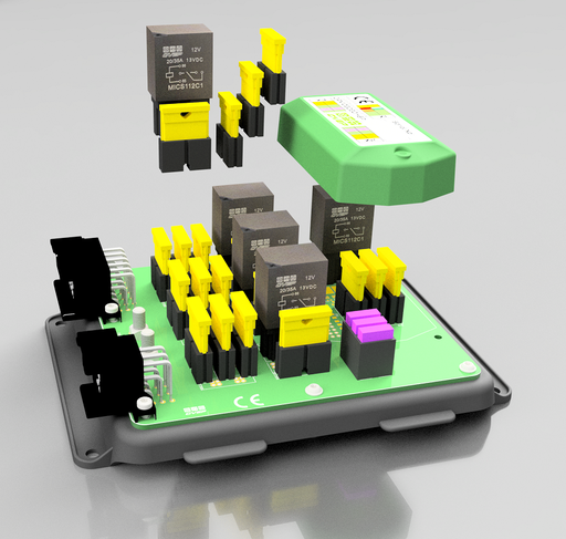 [M2_C1F6R3] Universal iZE M2 - with Controller - 3 Relays - 6 Fuses - without Software