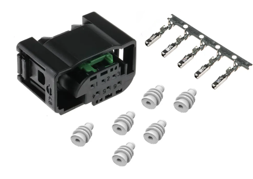[1-967616-1-KIT] Connector housing 6-pin. incl. seal and crimp contacts (KIT) 