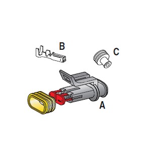 [3050126] SUPERSEAL (2-pin) 1.5 KIT A + B + C for 4423640