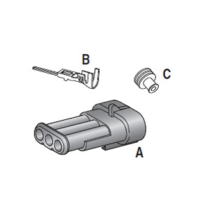 [3050127] SUPERSEAL (3-pin) 1.5 KIT A + B + C for 4423650