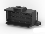 [966140-6] Connector JPT 3-row - 21-pol. - 90 ° angled - solderable - color: black 