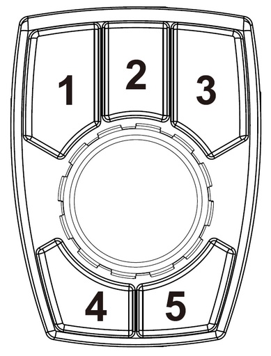 [CKJ-00000022] Carling CKJ - Joystick with 5 function switches - imprint 1 - 5