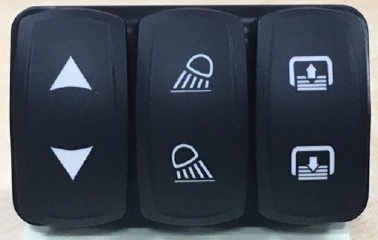 [VM3-1F1-X] Carling VM3-Series - CAN-Switches - Contura V-Series - Icons Laser Etched