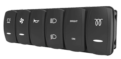 [VM6-1F1-X] Carling VM6-Series - CAN-Switches - Contura V-Series - Icons Laser Etched