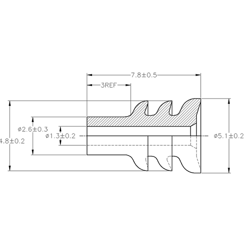 [172746-1] PIN Econoseal M15 - Cable cross-section: 0.5-1.5mm² - Material: CuZn-Sn 