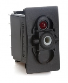 [JHA2BH0B-00000-000] Carling Switch J-Series Contura II & III 12V - ON-ON-OFF - LED 1 green SB