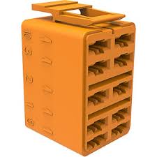 [VC1-05] Carling basic housing 10-pin. - Orange