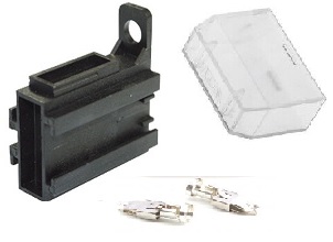 [9.9043.3] Fuse Holder for UniVal/ATO/normOTO with 2 x 2 Crimp Terminals (1107920) + Cover / KIT