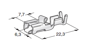 [1107010] FASTON ANTISF F630; Cable cross section: 2.5-4; Material: CuZn-Sn 