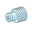 [4510662] For SEAL CONNECTORS - rubber - cable cross-section: 0.5-1mm² - material: silicone - color: blue 