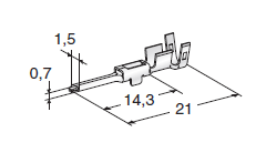 [1108080] For SEAL CONNECTORS - 070 M150 - cable cross-section: 0.75-1.5mm² - material: CuZn-Sn 