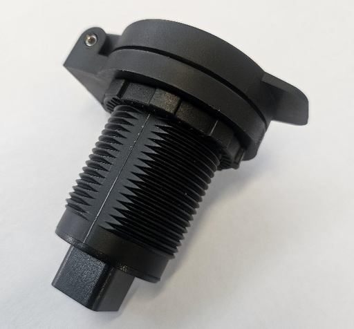 [DS2013-K-0-AC-180923] USB socket double port (Type A + Type C) 4,2A max - hinged cover - without LED light - for connector AMP 180923 - imprint "USB"