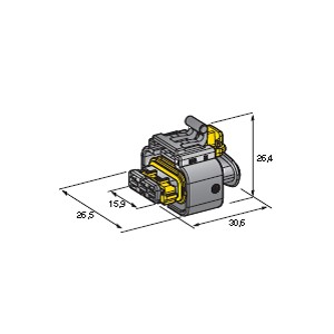 [4510810] C280 3 & 4-WAY F. Holder for BDK & BSK terminals black 