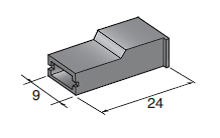 [4420800] Connector housing FEMALE 6.5 cover black 