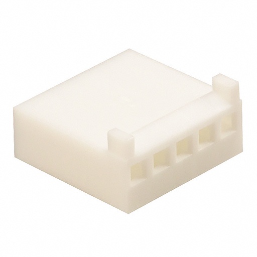 [0022013057] 5-pin rectangular connector housing female white (2.54mm)