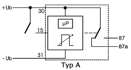 [ZRP2410A0.30P] Zeitrelais Abfallverzögert 24V/10A Typ A einstellbar mit Poti 0-35 sec.