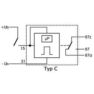 [IMP1210C.3.5] Impulsrelais 12V - 10A/15A - 3,5sec