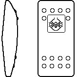 [VVA9C80-100] Carling Wippe Contura II - schwarz - Pos 1. Linse weiß Symbol "Differentialsperre"