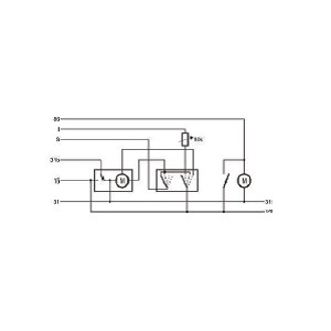 [WWI20200000] Wisch-Wasch-Intervall 24V - Wechsler - Intervallzeit: 3-20 sec. - Lasche: optional - einstellbar - Strom: 30A