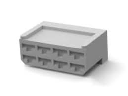 [163007-7] 8-pin connector, grey