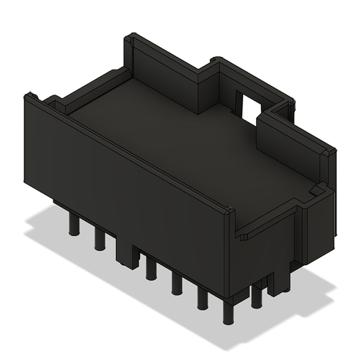 [400600ABK] JPT 21-pin connector - 3-row - Gen3 - press-fit technology - black