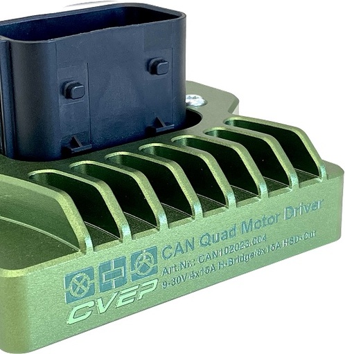 [CAN102023.004] CAN Quad Motor Driver - 9-30V 4x15A Bridge / 8x15A HSD-Out