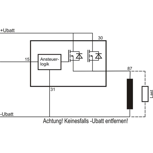 [SSR93035] Solid state relay pos - Input: pos. - Lug: optional - Current: 35A