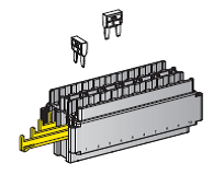[0301460] Sicherungsh. für MiniVal 20-fach Steckmodul für Zentralelektrik incl. 4 x Secondary Lock (copy)