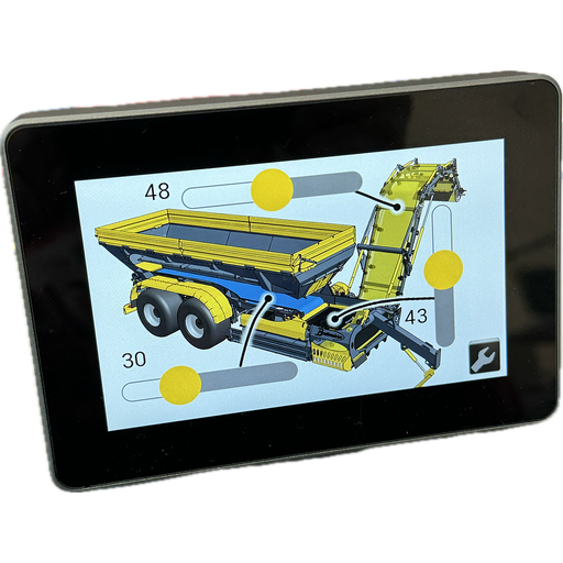 [CANDi5O34] 5-inch touch display CANDi5 with 34-pin I/O card and optical bonding