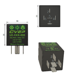 [U2-N15-11B] Timer Relay 24V 10A - switch-off delay 1.1s - pins 30/31 reversible