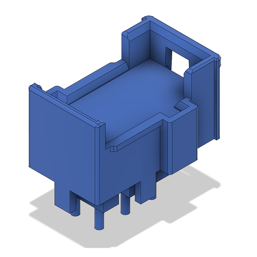 [400100ABU] Connector JPT 6-pin - 3-row - Gen3 - blue