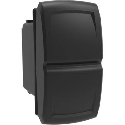 [V1D2S00B-FAZCVP-1YJ] Carling Switch Contura 12V - ON-NONE-OFF SPST - Rocker Contura XIV black - Pos1 Symbol "Battery" (VP) - Pos2 Symbol "Battery OFF" (YJ)