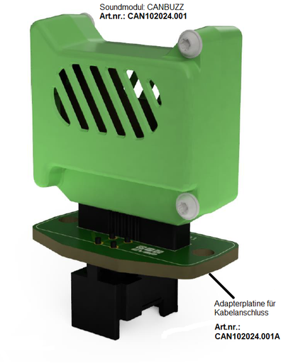 [CAN102024.001] CANBUZZ - CAN Soundmodul - 12-28V - Up to 85dB
