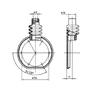 [8.00900.596] Surface seal with lateral cable entry for socket outlets with flattened shape
